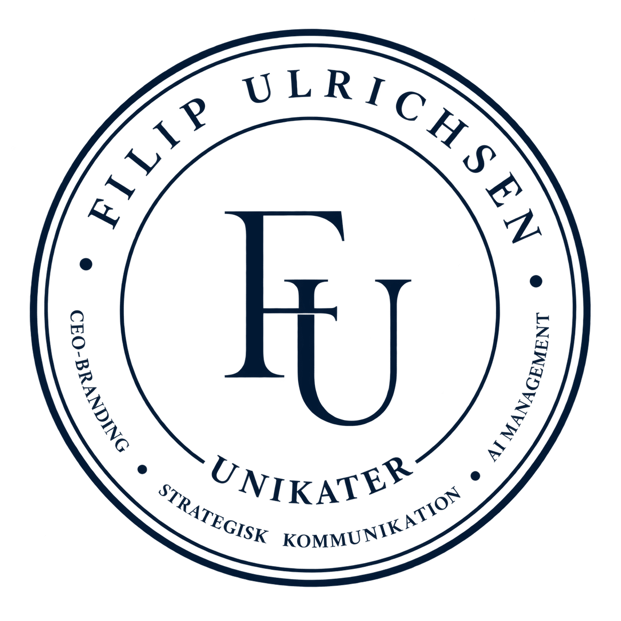 Logo for FU Unikater, kommunikationsvirksomhed.